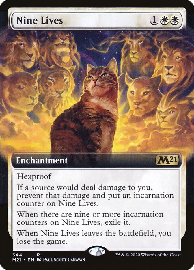 Nine Lives 344 (Core Set 2021)  - Foil | Good Games Adelaide SA