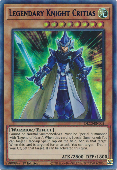Legendary Knight Critias (Purple) [DLCS-EN002] Ultra Rare | Good Games Adelaide SA