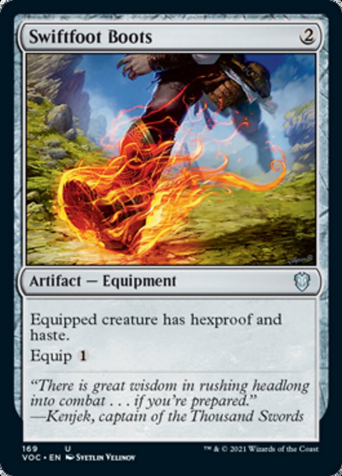Swiftfoot Boots [Innistrad: Crimson Vow Commander] | Good Games Adelaide SA