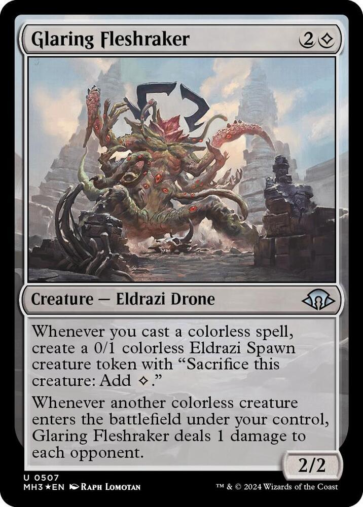 Glaring Fleshraker Ripple Foil 507 (Modern Horizons 3)  - Foil | Good Games Adelaide SA
