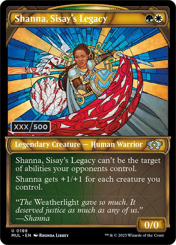 Shanna, Sisay's Legacy Serialized 189 (March of the Machine: Multiverse Legends)  - Double Rainbow Foil | Good Games Adelaide SA