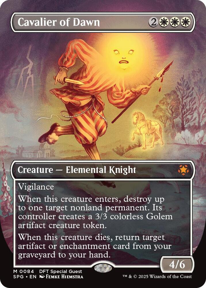 Cavalier of Dawn 84 (Special Guests)  - Borderless Foil | Good Games Adelaide SA