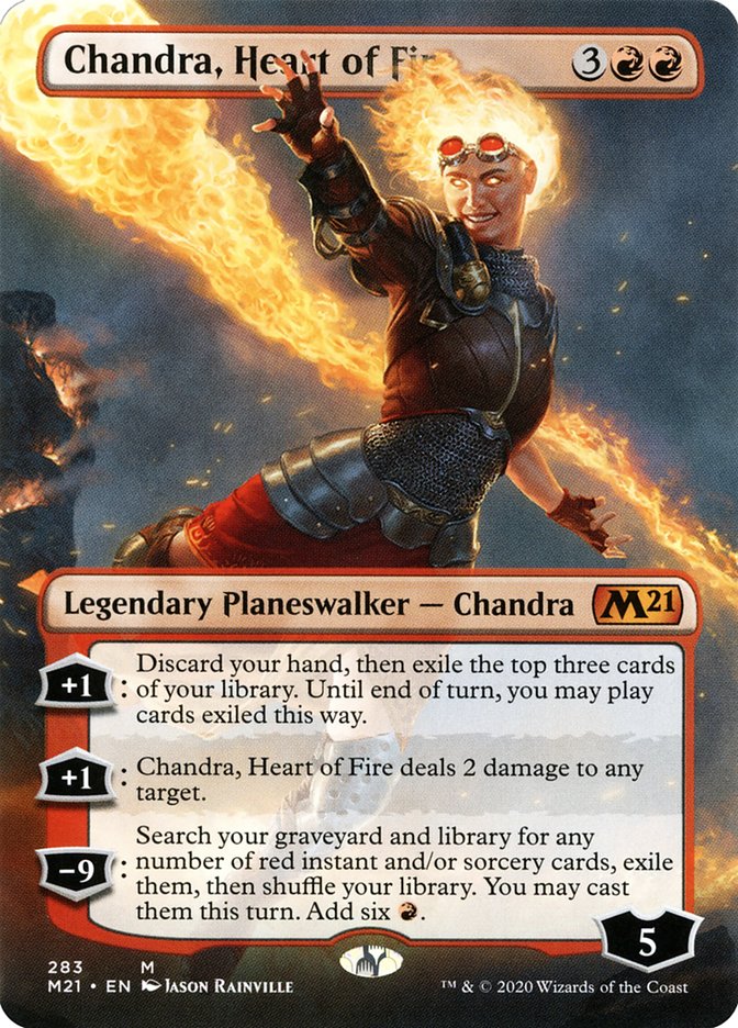 Chandra, Heart of Fire (Borderless) [Core Set 2021] | Good Games Adelaide SA