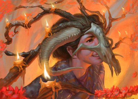 Hedgewitch's Mask Art Card [Innistrad: Midnight Hunt Art Series] | Good Games Adelaide SA