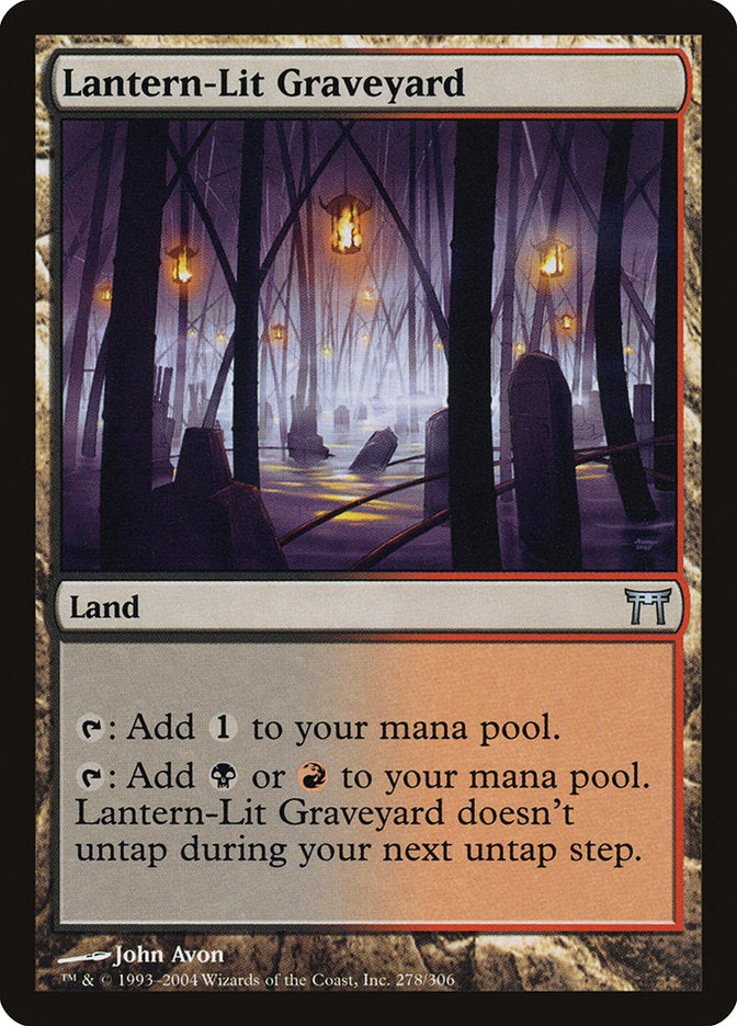 Lantern-Lit Graveyard 278 (Champions of Kamigawa)  - Foil | Good Games Adelaide SA