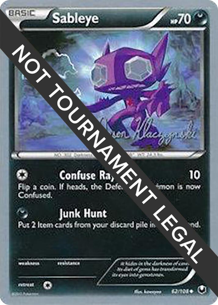 Sableye 2013 Jason Klaczynski 62/108 (World Championship Decks)  | Good Games Adelaide SA