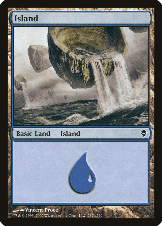 Island (237a) [Zendikar] | Good Games Adelaide SA