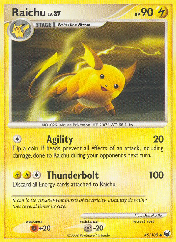 Raichu (45/100) [Diamond & Pearl: Majestic Dawn] | Good Games Adelaide SA