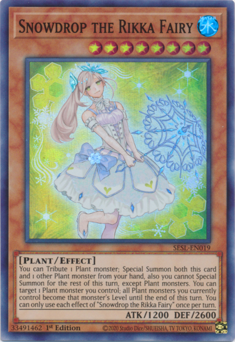 Snowdrop the Rikka Fairy [SESL-EN019] Super Rare | Good Games Adelaide SA