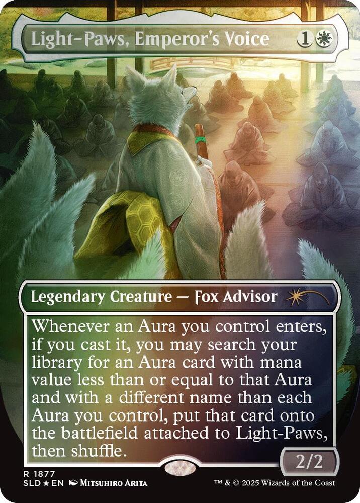 Light Paws Emperors Voice Rainbow Foil 1877 (Secret Lair Drop Series)  - Foil | Good Games Adelaide SA