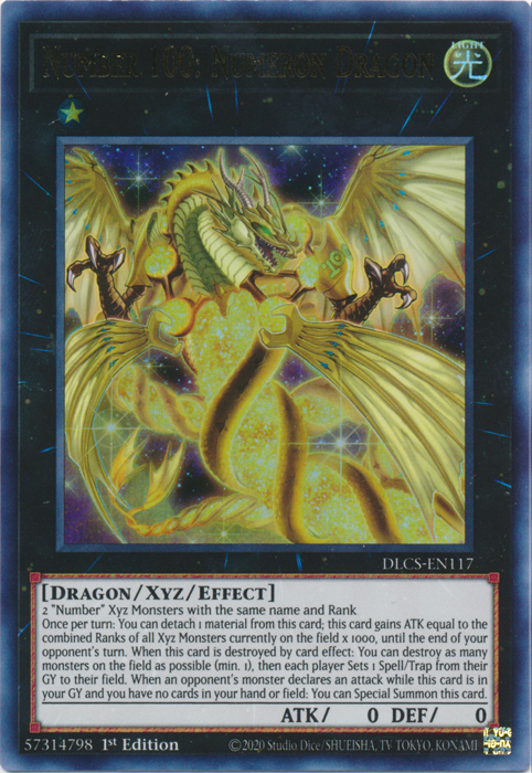 Number 100: Numeron Dragon [DLCS-EN117] Ultra Rare | Good Games Adelaide SA