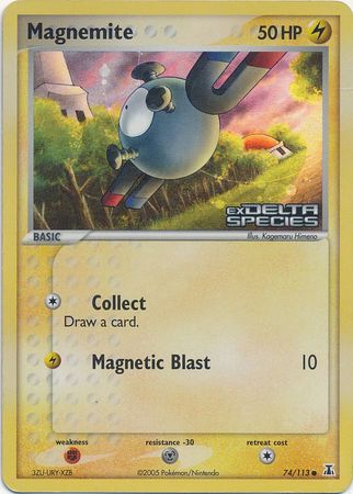 Magnemite (74/113) (Stamped) [EX: Delta Species] | Good Games Adelaide SA