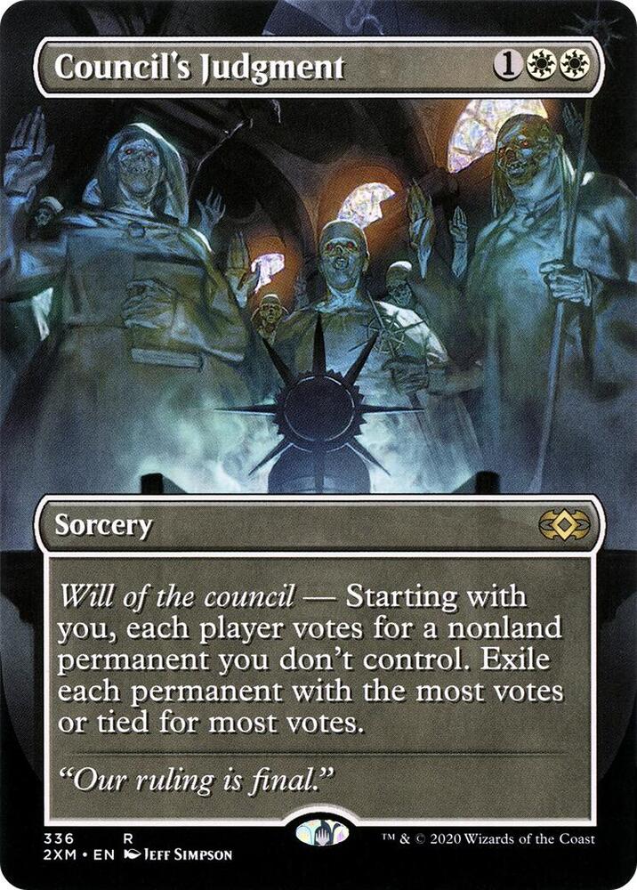 Councils Judgment Borderless 336 (Double Masters)  - Borderless Foil | Good Games Adelaide SA
