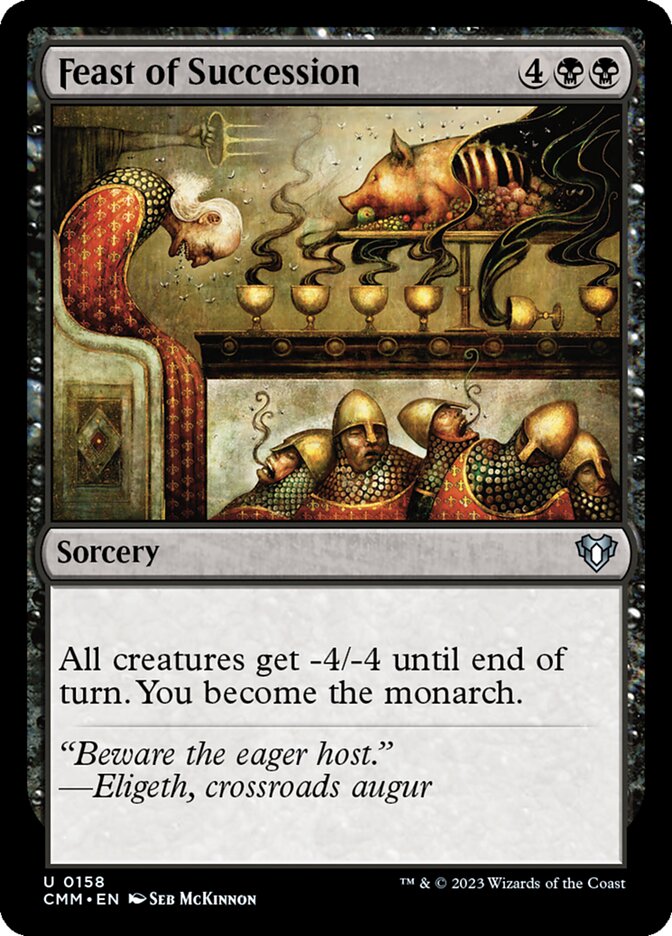 Feast of Succession 158 (Commander Masters)  - Foil | Good Games Adelaide SA