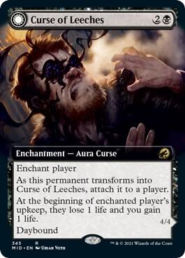 Curse of Leeches Extended Art 345 (Innistrad: Midnight Hunt)  | Good Games Adelaide SA