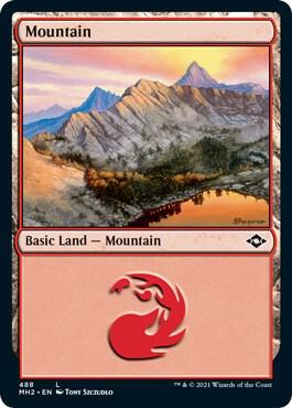 Mountain 488 Foil Etched 488 (Modern Horizons 2)  - Foil | Good Games Adelaide SA