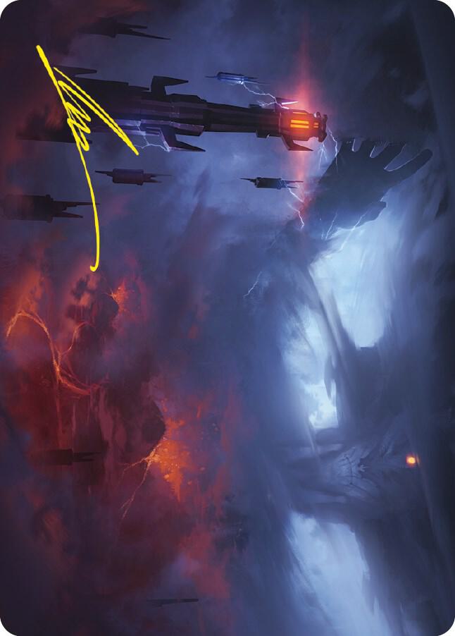 Shadow of the Enemy Art Card Gold Stamped Signature 8 (Art Series: Universes Beyond: The Lord of the Rings: Tales of Middle-earth)  | Good Games Adelaide SA