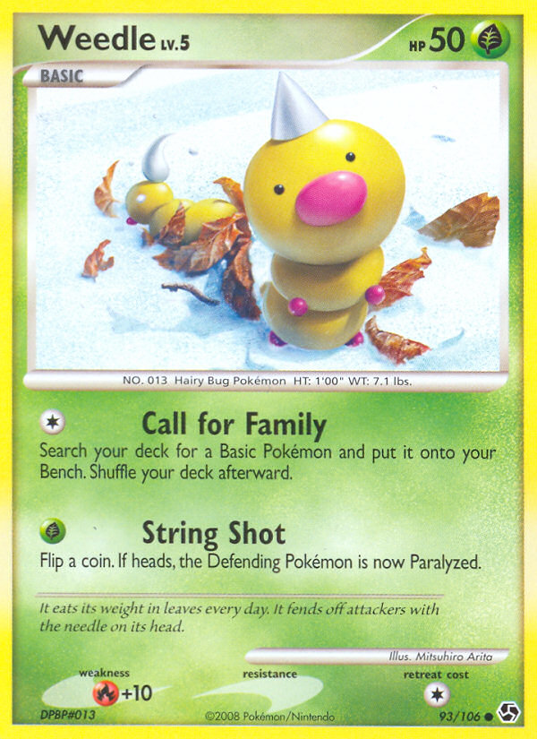 Weedle (93/106) [Diamond & Pearl: Great Encounters] | Good Games Adelaide SA