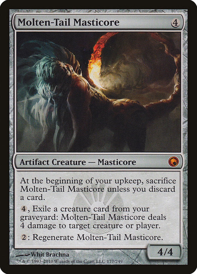 Molten-Tail Masticore 177 (Scars of Mirrodin)  - Foil | Good Games Adelaide SA