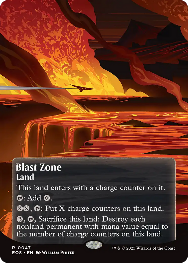 Blast Zone (0047) (Borderless) [Edge of Eternities: Stellar Sights] | Good Games Adelaide SA