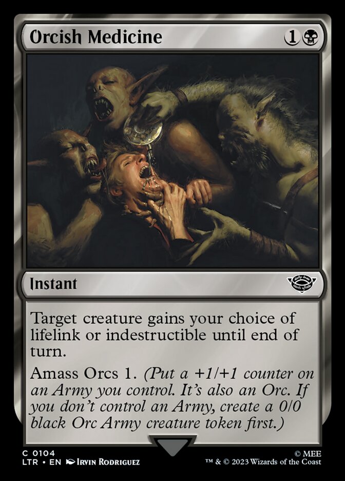 Orcish Medicine 104 (Universes Beyond: The Lord of the Rings: Tales of Middle-earth)  - Foil | Good Games Adelaide SA