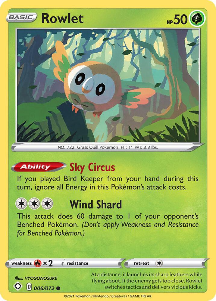 Rowlet 006/072 (Shining Fates)  | Good Games Adelaide SA