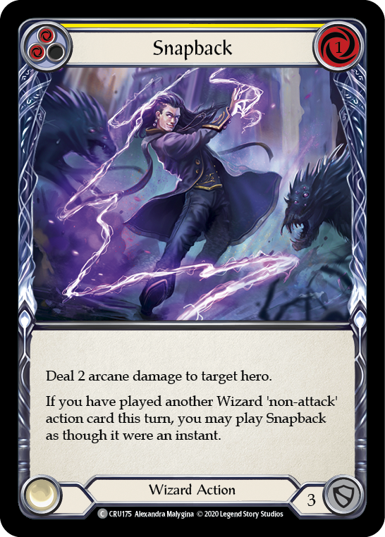 Snapback (Yellow) [CRU175] 1st Edition Rainbow Foil | Good Games Adelaide SA