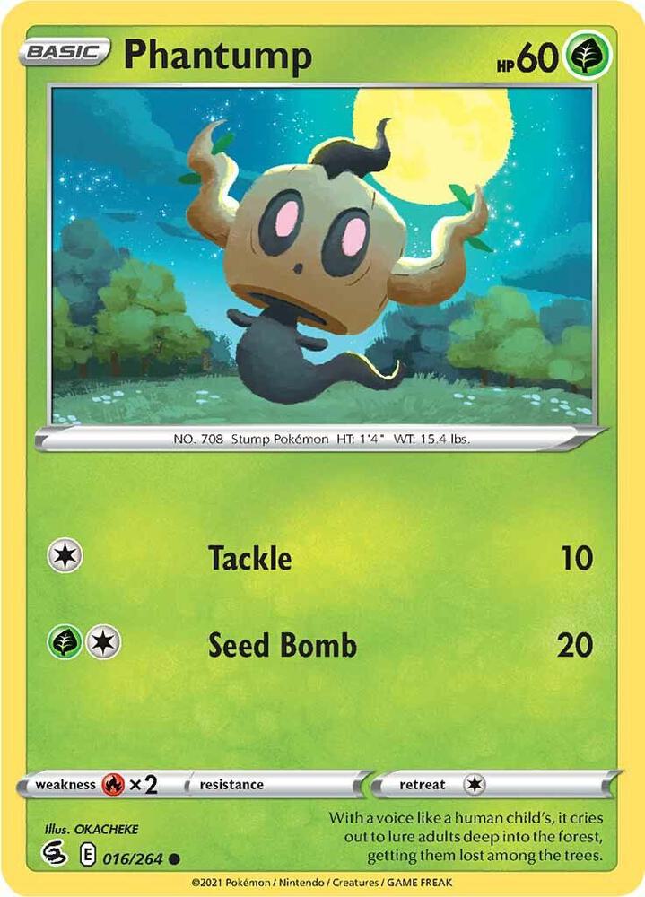 Phantump 016/264 (SWSH08: Fusion Strike)  | Good Games Adelaide SA