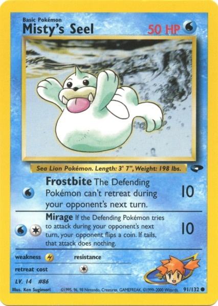 Misty's Seel (91/132) [Gym Challenge Unlimited] | Good Games Adelaide SA