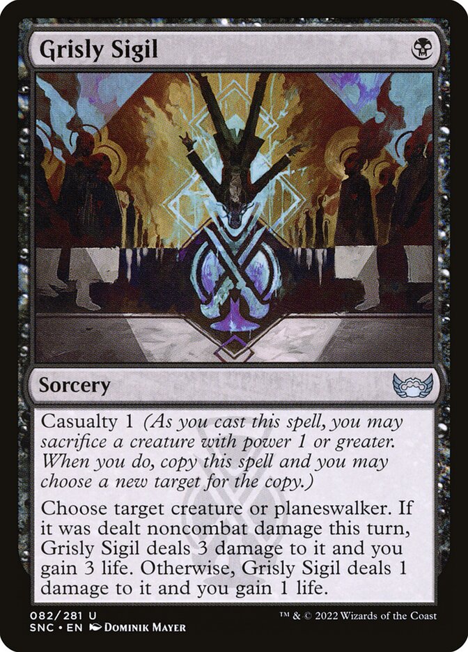 Grisly Sigil 82 (Streets of New Capenna)  - Foil | Good Games Adelaide SA