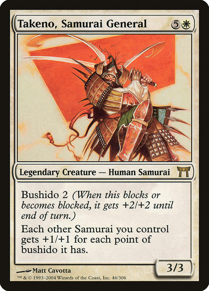 Takeno, Samurai General [Champions of Kamigawa] | Good Games Adelaide SA
