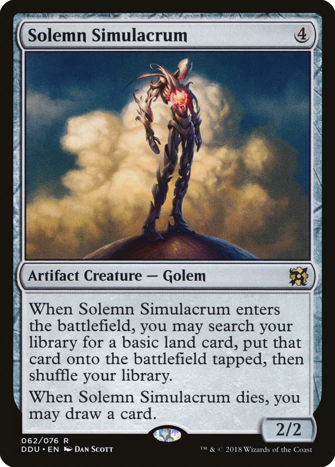 Solemn Simulacrum [Duel Decks: Elves vs. Inventors] | Good Games Adelaide SA