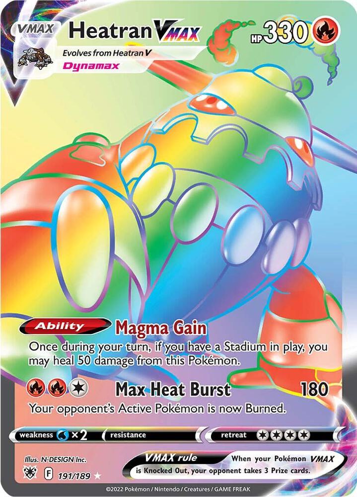 Heatran VMAX Secret 191/189 (SWSH10: Astral Radiance)  - Holofoil | Good Games Adelaide SA