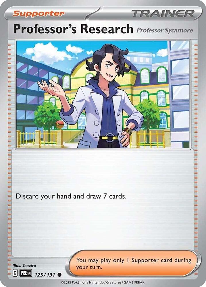 Professor's Research (125/131) [Professor Sycamore] [Scarlet & Violet: Prismatic Evolutions] | Good Games Adelaide SA