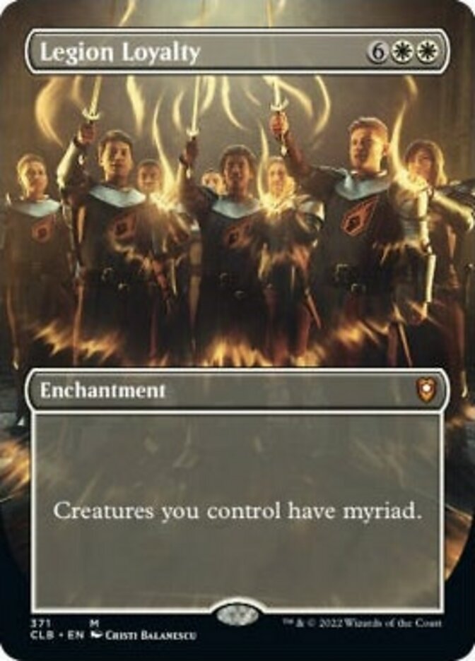 Legion Loyalty (Borderless Alternate Art) [Commander Legends: Battle for Baldur's Gate] | Good Games Adelaide SA