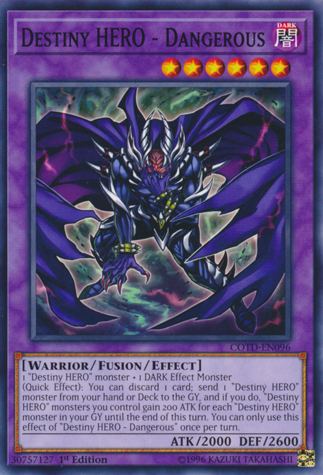 Destiny Hero - Dangerous [COTD-EN096] Common | Good Games Adelaide SA