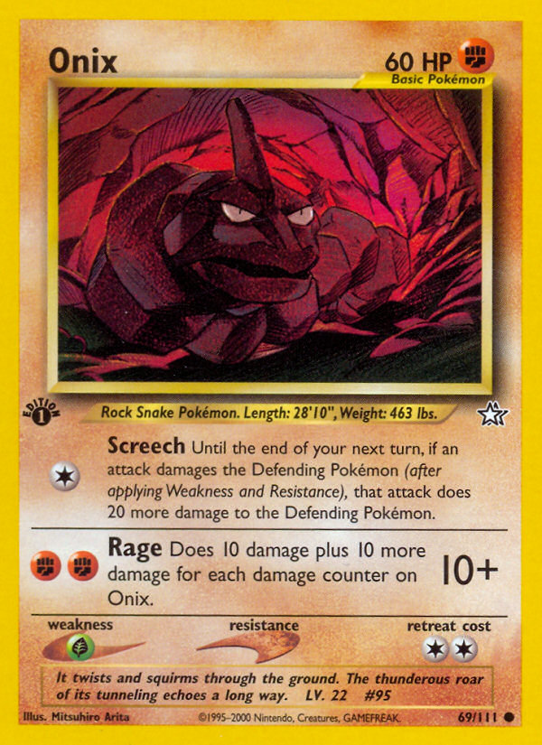 Onix (69/111) [Neo Genesis 1st Edition] | Good Games Adelaide SA