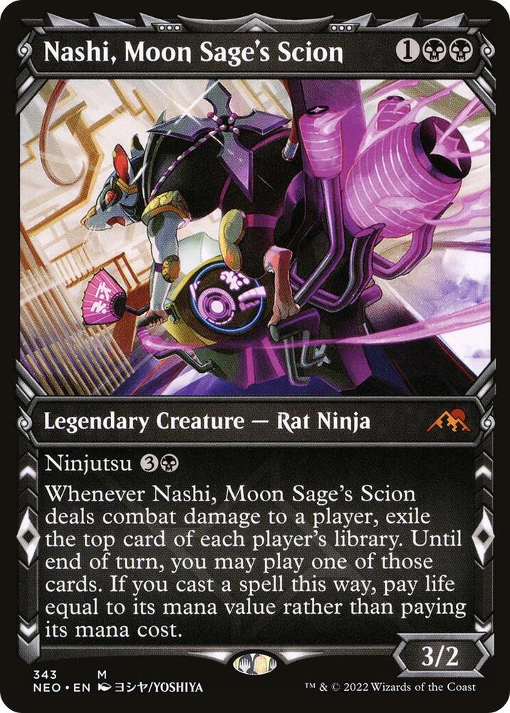 Nashi, Moon Sage's Scion 343 (Kamigawa: Neon Dynasty)  - Showcase | Good Games Adelaide SA