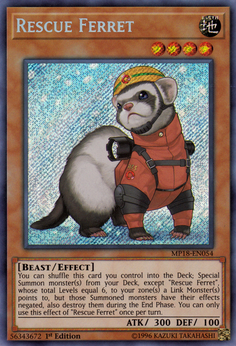 Rescue Ferret [MP18-EN054] Secret Rare | Good Games Adelaide SA