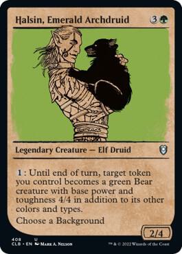 Halsin Emerald Archdruid Showcase 408 (Commander Legends: Battle for Baldur's Gate)  | Good Games Adelaide SA