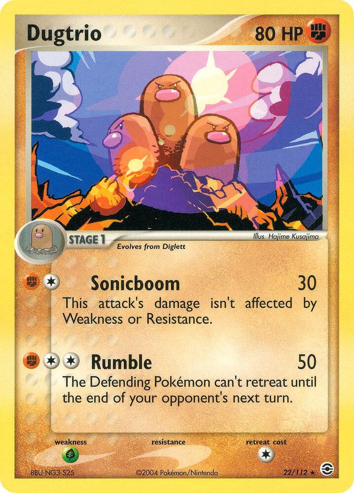 Dugtrio 22/112 (FireRed & LeafGreen)  - Reverse Holofoil | Good Games Adelaide SA