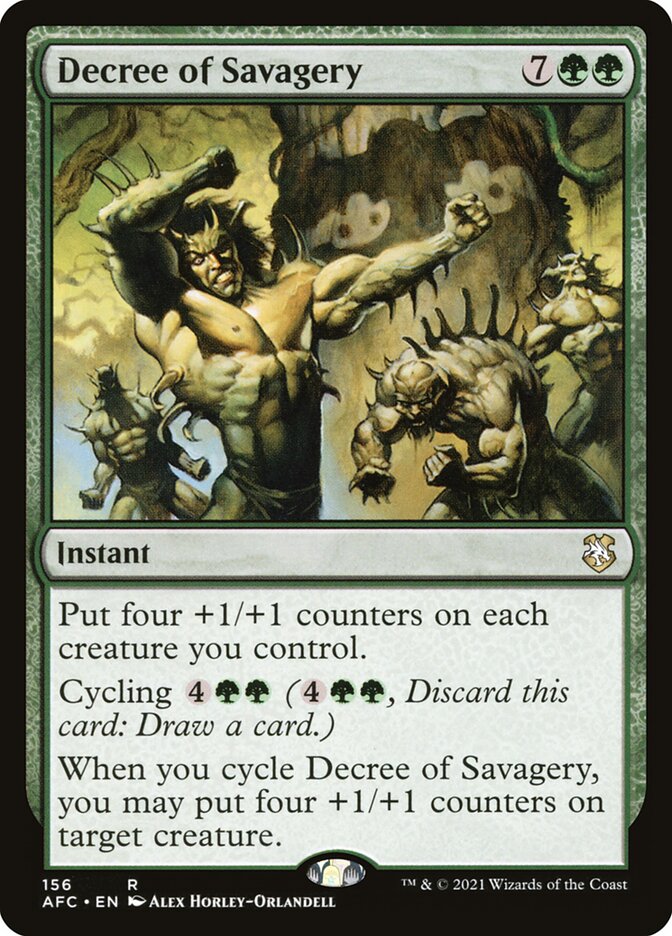 Decree of Savagery 156 (Commander: Adventures in the Forgotten Realms)  | Good Games Adelaide SA