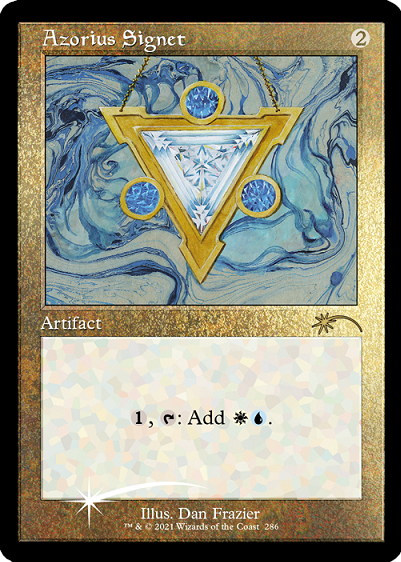 Azorius Signet (Retro) (Etched Foil) [Secret Lair Drop Series] | Good Games Adelaide SA