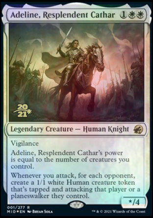 Adeline, Resplendent Cathar [Innistrad: Midnight Hunt Prerelease Promos] | Good Games Adelaide SA