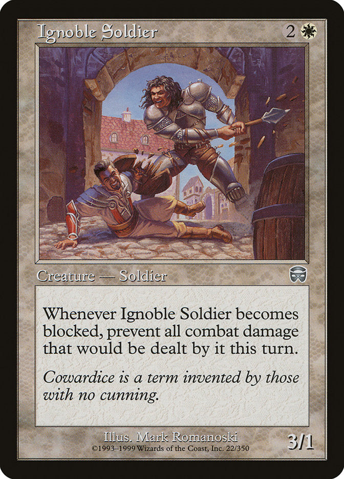 Ignoble Soldier 22 (Mercadian Masques)  - Foil | Good Games Adelaide SA