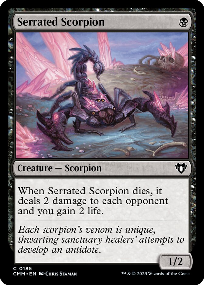 Serrated Scorpion 185 (Commander Masters)  - Foil | Good Games Adelaide SA