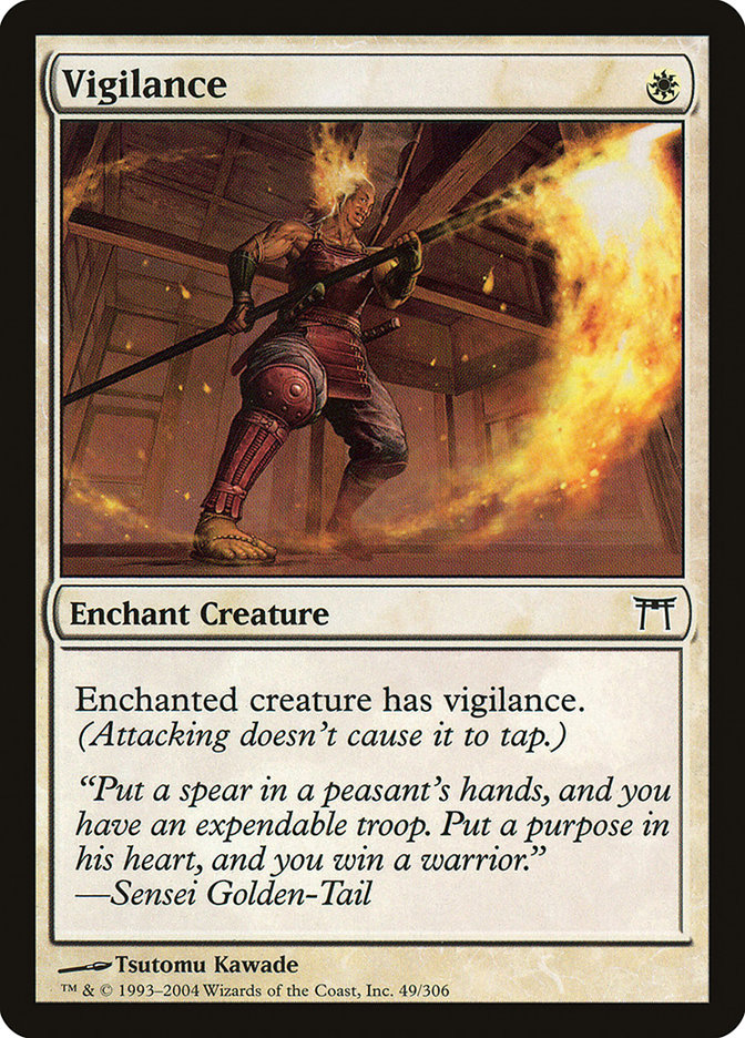 Vigilance 49 (Champions of Kamigawa)  - Foil | Good Games Adelaide SA