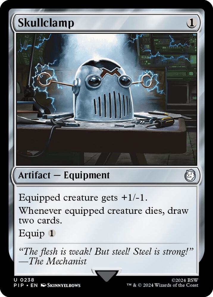 Skullclamp 238 (Universes Beyond: Fallout)  - Foil | Good Games Adelaide SA