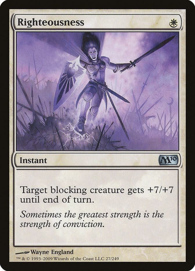 Righteousness 27/249 (Magic 2010 (M10))  - Foil | Good Games Adelaide SA