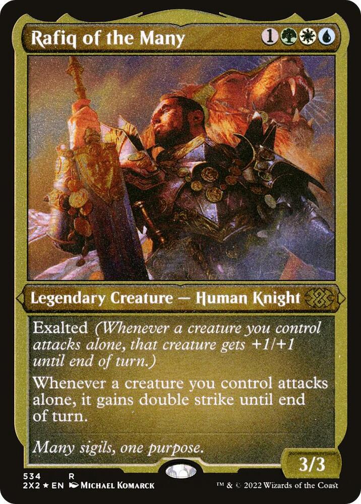Rafiq of the Many Foil Etched 534 (Double Masters 2022)  - Foil | Good Games Adelaide SA